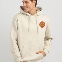 SANTA CRUZ MENS CLASSIC DOT CHEST HOODIE - CONCRETE