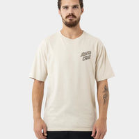 SANTA CRUZ SCREAMING GRIZZLY MEN'S T-SHIRT - NATURAL