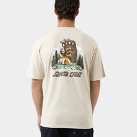 SANTA CRUZ SCREAMING GRIZZLY MEN'S T-SHIRT - NATURAL