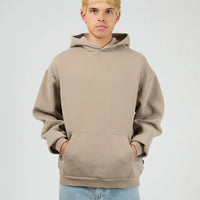 SILENT THEORY BOX HOODIE - CEMENT