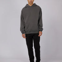 SILENT THEORY BOX HOODIE - COAL