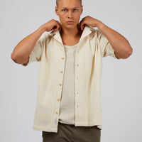 SILENT THEORY COLORADO SS SHIRT - BEIGE