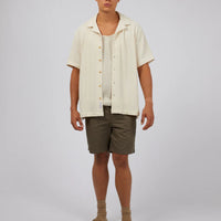 SILENT THEORY COLORADO SS SHIRT - BEIGE