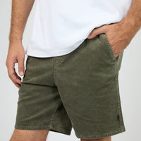 SILENT THEORY CORD SHORT - KHAKI