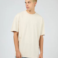 SILENT THEORY ESSENTIAL FIT TEE - NATURAL