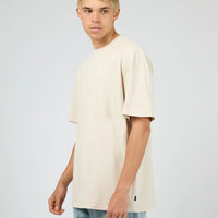 SILENT THEORY ESSENTIAL FIT TEE - NATURAL