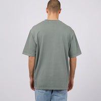 SILENT THEORY HEAVY WEIGHT TEE - FOREST GREEN