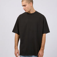 SILENT THEORY HEAVY WEIGHT TEE - WASHED BLACK