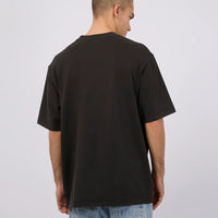 SILENT THEORY HEAVY WEIGHT TEE - WASHED BLACK