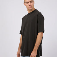SILENT THEORY HEAVY WEIGHT TEE - WASHED BLACK