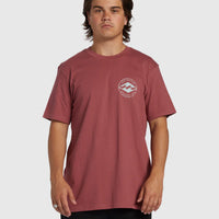 BILLABONG ROTOR DIAMOND REGULAR T-SHIRT - DUSTY ROSE