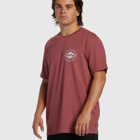 BILLABONG ROTOR DIAMOND REGULAR T-SHIRT - DUSTY ROSE