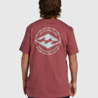 BILLABONG ROTOR DIAMOND REGULAR T-SHIRT - DUSTY ROSE