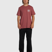 BILLABONG ROTOR DIAMOND REGULAR T-SHIRT - DUSTY ROSE