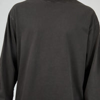 SILENT THEORY HEAVYWEIGHT STANDARD FIT LONG SLEEVE TEE - COAL