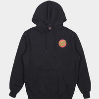 SANTA CRUZ MENS CLASSIC DOT CHEST HOODIE - BLACK