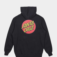 SANTA CRUZ MENS CLASSIC DOT CHEST HOODIE - BLACK