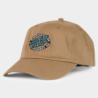 SANTA CRUZ DOT OVAL MENS DAD CAP - TAUPE