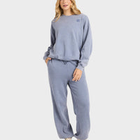 BILLABONG SALTWASHED KENDAL CREW FLC - STONE BLUE