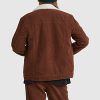 BILLABONG CANDY CORD JACKET - DARK CHOC