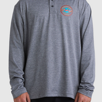 BILLABONG SHORELINE FISHO LONG SLEEVE - BLACK HEATHER