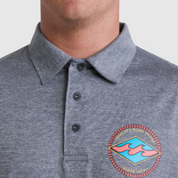 BILLABONG SHORELINE FISHO LONG SLEEVE - BLACK HEATHER