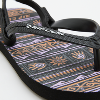 RIP CURL BOYS PURE SURF BLOOM THONGS - BLACK
