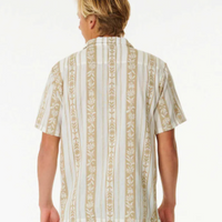 RIP CURL TOPANGA VERT STRIPE SHIRT - BONE
