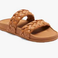 ROXY SLIPPY BRAIDED SANDAL - TAN