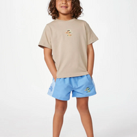 RIP CURL STATIC YOUTH ART TEE - BOY TAUPE