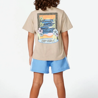RIP CURL STATIC YOUTH ART TEE - BOY TAUPE