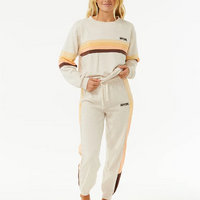 RIP CURL SURF REVIVAL TRACK PANT - OATMEAL MARLE