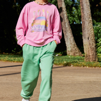 ROXY GIRLS MORNING HIKE PULLOVER SWEATSHIRT - PRISM PINK