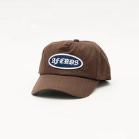 AFENDS SUMMIT RECYCLED FIVE PANEL CAP - COFFEE