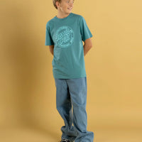 SANTA CRUZ MFG DOT FRONT TEE - TEAL