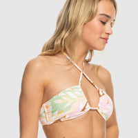 ROXY MEADOW FLOWERS FASHION TRI BIKINI TOP - GREEN