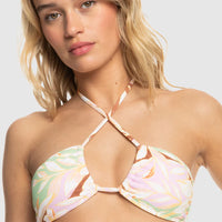 ROXY MEADOW FLOWERS FASHION TRI BIKINI TOP - GREEN