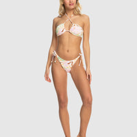 ROXY MEADOW FLOWERS FASHION TRI BIKINI TOP - GREEN