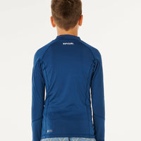 RIPCURL WAVES UPF L/S-BOY - LIGHT NAVY