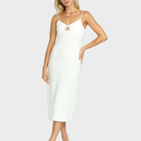 BILLABONG CRYSTAL CLEAR MIDI DRESS - SALT CRYSTAL