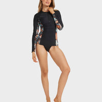 BILLABONG FOREVER FOLK REEF BREAK SHIRT - BLACK PEBBLE