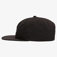 QUIKSILVER BOYS SATURN STRAPBACK CAP - BLACK