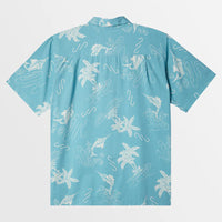 QUIKSILVER BIMINI TWIST SHORT SLEEVE SHIRT - REEF WATERS BIMINI TWIST