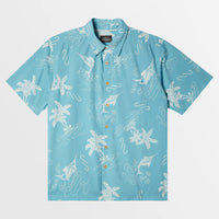 QUIKSILVER BIMINI TWIST SHORT SLEEVE SHIRT - REEF WATERS BIMINI TWIST
