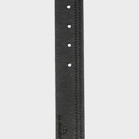 QUIKSILVER STITCHIN FAUX LEATHER BELT - BLACK