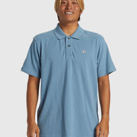 QUIKSILVER MENS DNA POLO SHIRT - BLUE SHADOW