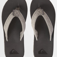 QUIKSILVER CARVER SUEDE RECYCLED SANDALS - GREY 3