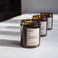 Medium Amber Drift Trading Co. Soy Wax Candles