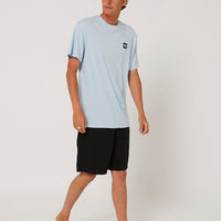 OCEAN AND EARTH BIG MENS CORP TEE - LIGHT GREY MARBLE