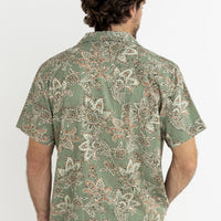 RHYTHM PAISLEY SHORT SLEEVE SHIRT - GREEN TEA